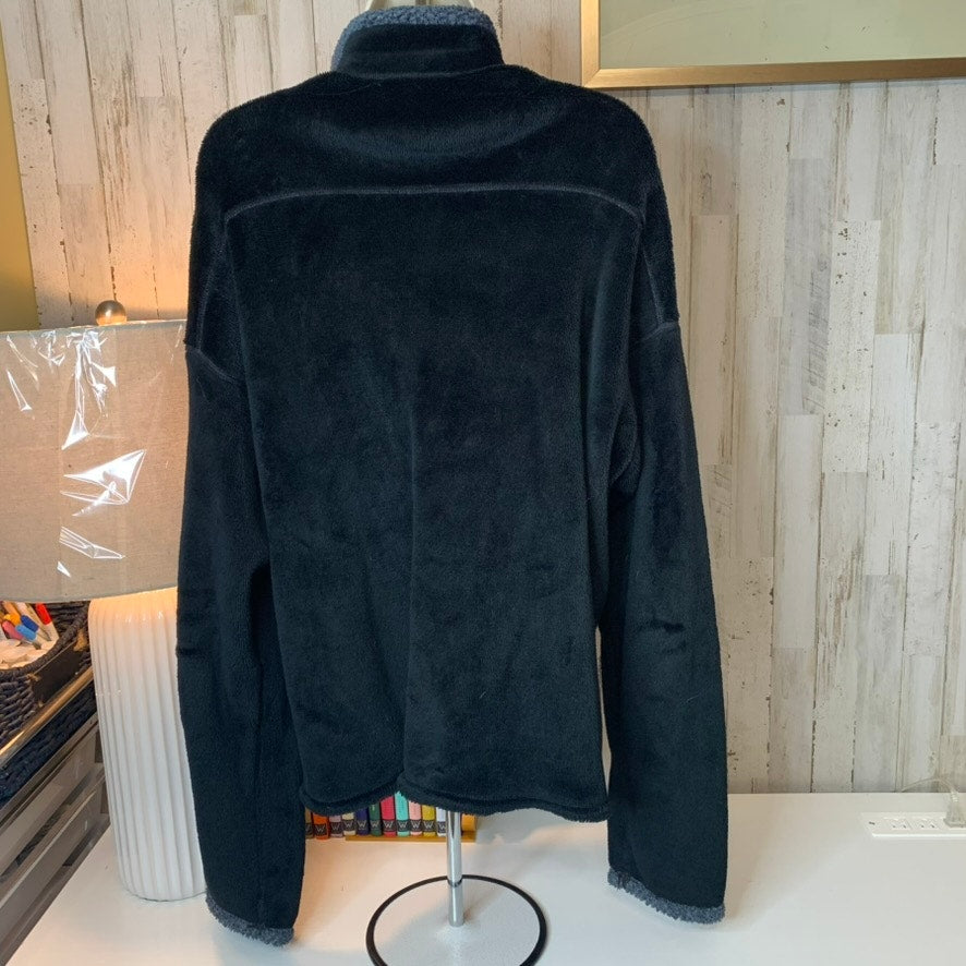 Patagonia Jacket Mens L Black Full Zip High Pile Fleece Zip