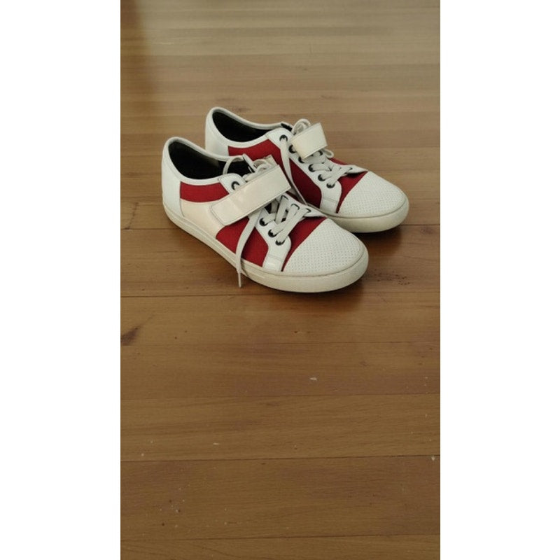 Lanvin Sneakers Womens EU 38 White Red Colorblock Size 8.5
