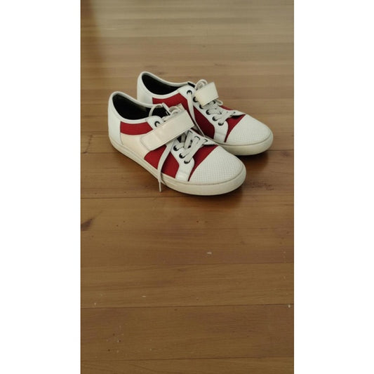 Lanvin Sneakers Womens EU 38 White Red Colorblock Size 8.5