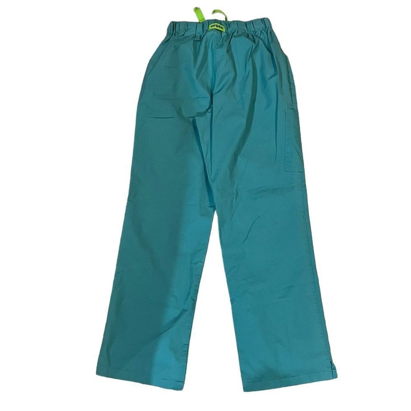 Crocs Medical Apparel Scrub Pants Unisex Small Green Petite Elastic Waist