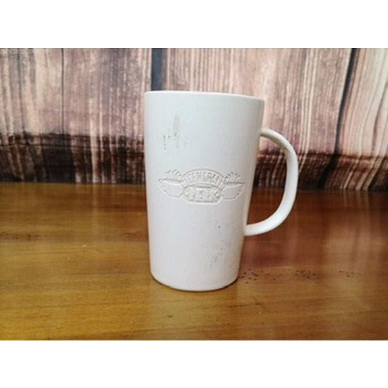 Friends TV Series Central Perk Embossed Coffee Mug Cup White