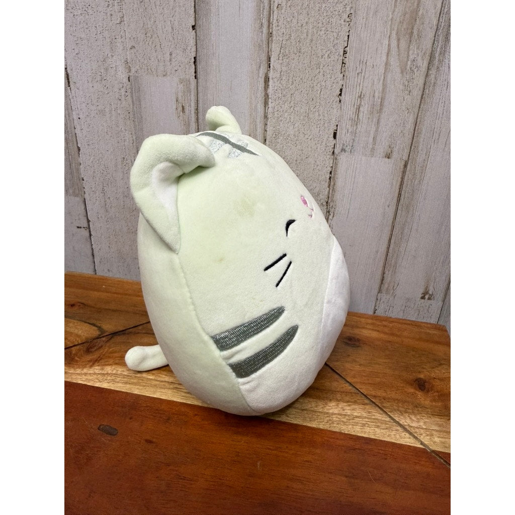 Squishmallows 8" Mint Green Tabby Cat Plush Chase Fantasy Squad