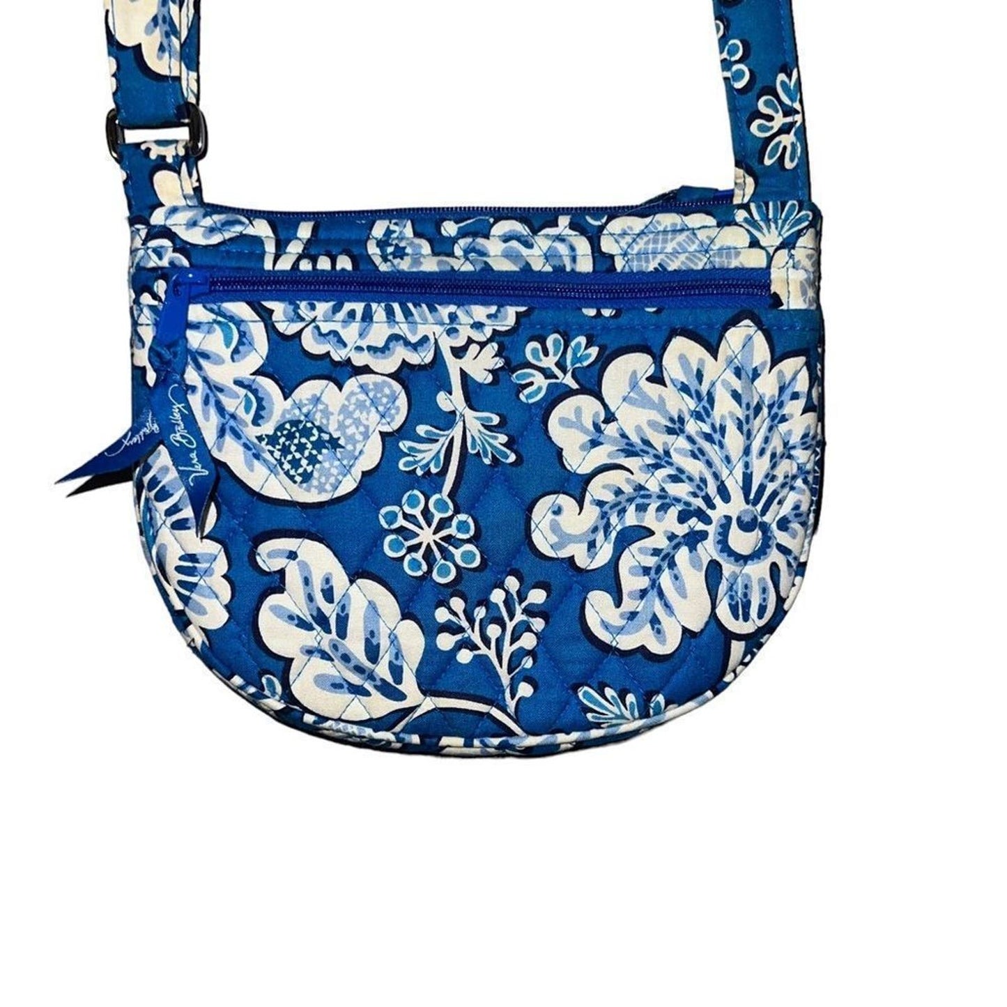 Retired Vera Bradley Blue Lagoon Lizzy Handbag Crossbody