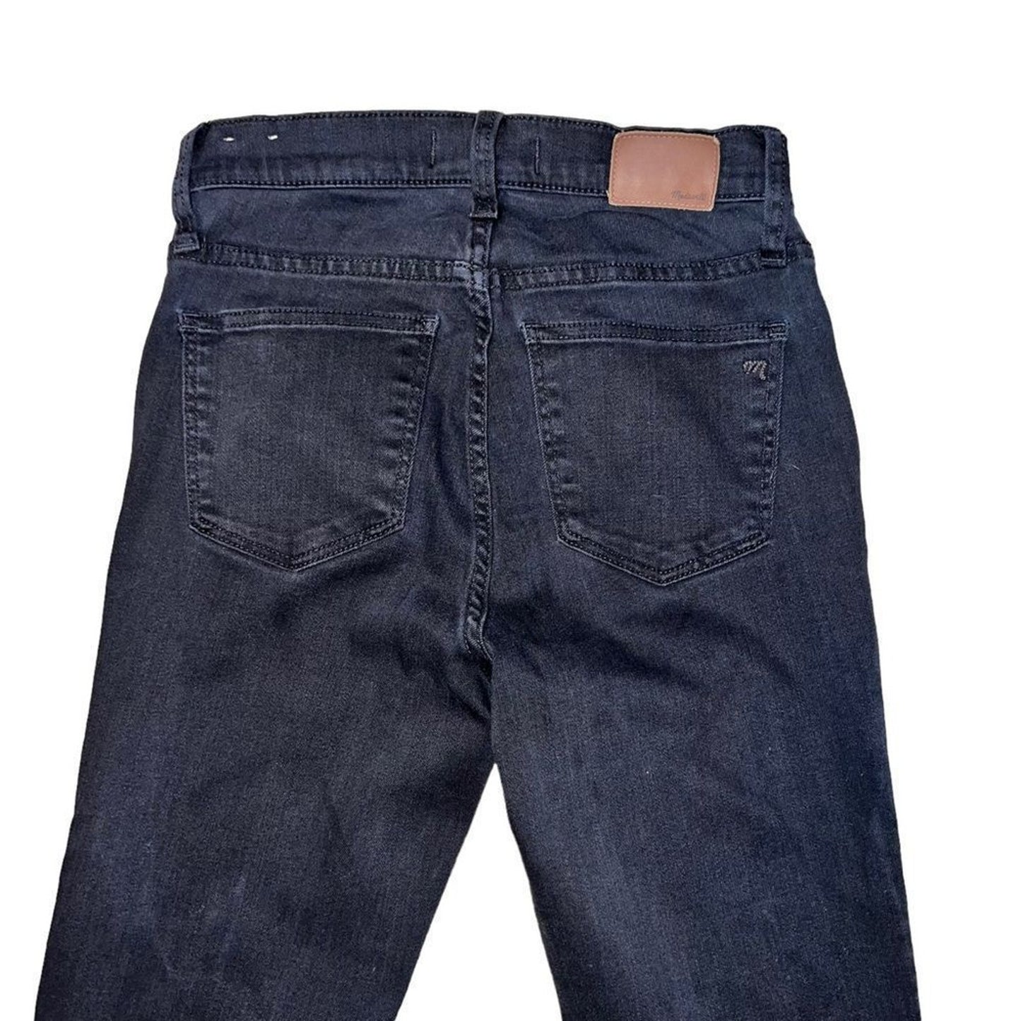 Madewell Women's 9" High Rise Skinny Jeans Black Dark Wash Size 26 5-Pocket