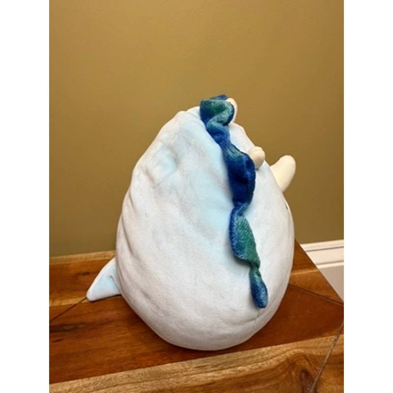 Squishmallows Malik the Triceratops Blue Dinosaur Plush Toy Medium 10"
