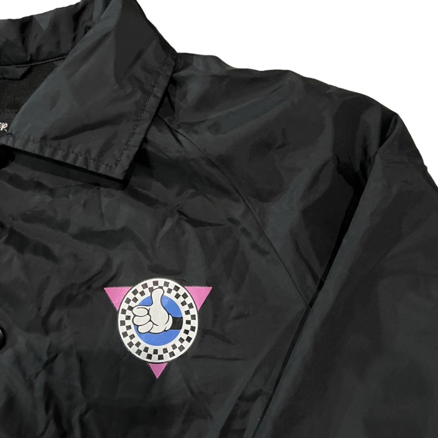Vans x Disney Mickey Mouse Coach Windbreaker Jacket Black Size Small