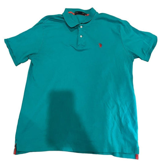 U.S Polo Assn. Men’s Big & Tall Teal Polo Size XL