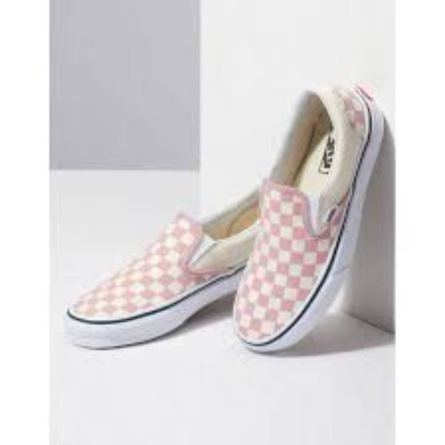 Vans Classic Slip On Checkerboard Zephyr Pink Men's Classic Skate Shoes M6.5/W8