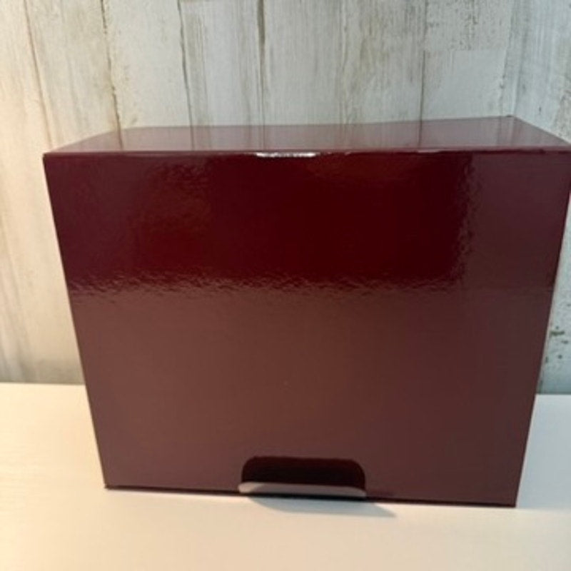 Gucci Glossy Burgundy Maroon Large Gift Box Storage Box DAMAGED