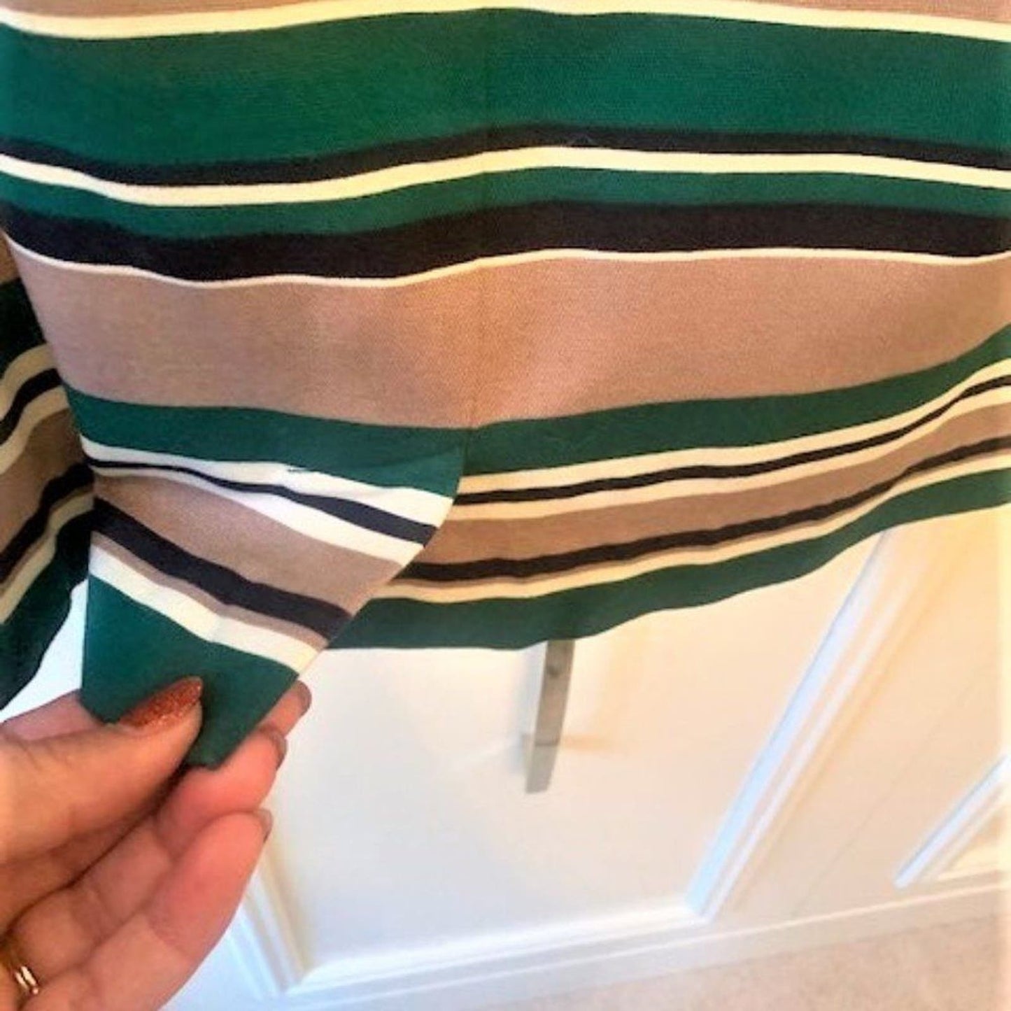 Talbots VIBRANT striped pencil skirt 16