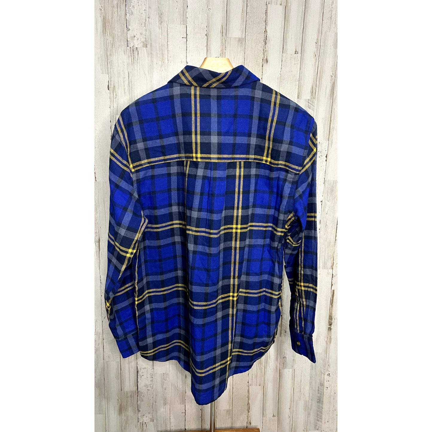 Field & Stream Men's Medium Plaid Flannel Shirt Long Sleeve Button-Up