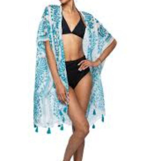 NWT Angie Mandala Printed Cover Up Kimono