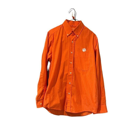 Men's Antigua Orange Clemson Tigers Button Down Size Small