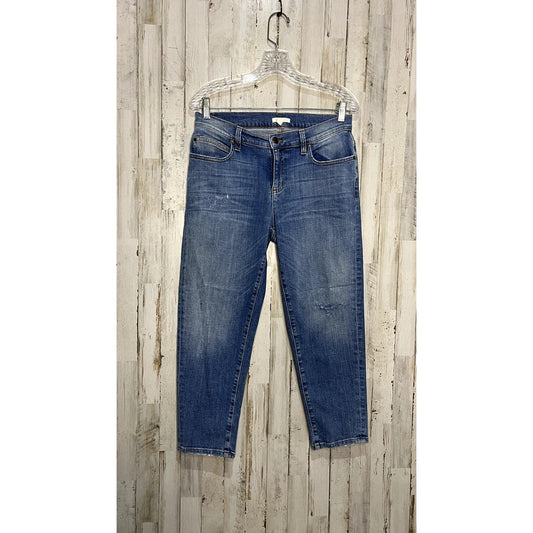 Eileen Fisher Women's High Rise Tapered Jeans Blue Denim Size 4