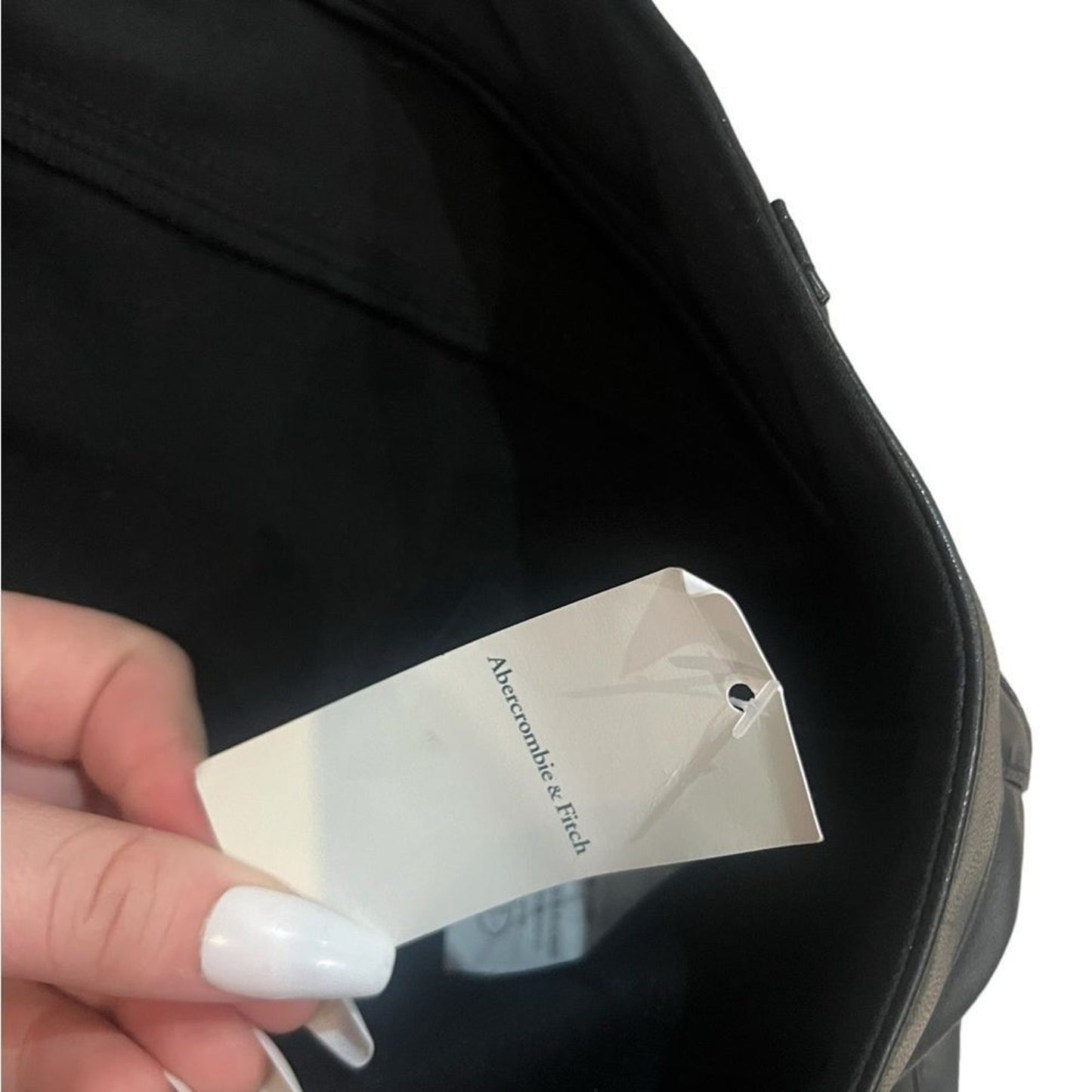 NWT Abercrombie & Fitch Curve Love 90s Straight Ultra High Rise Pants 24 Black