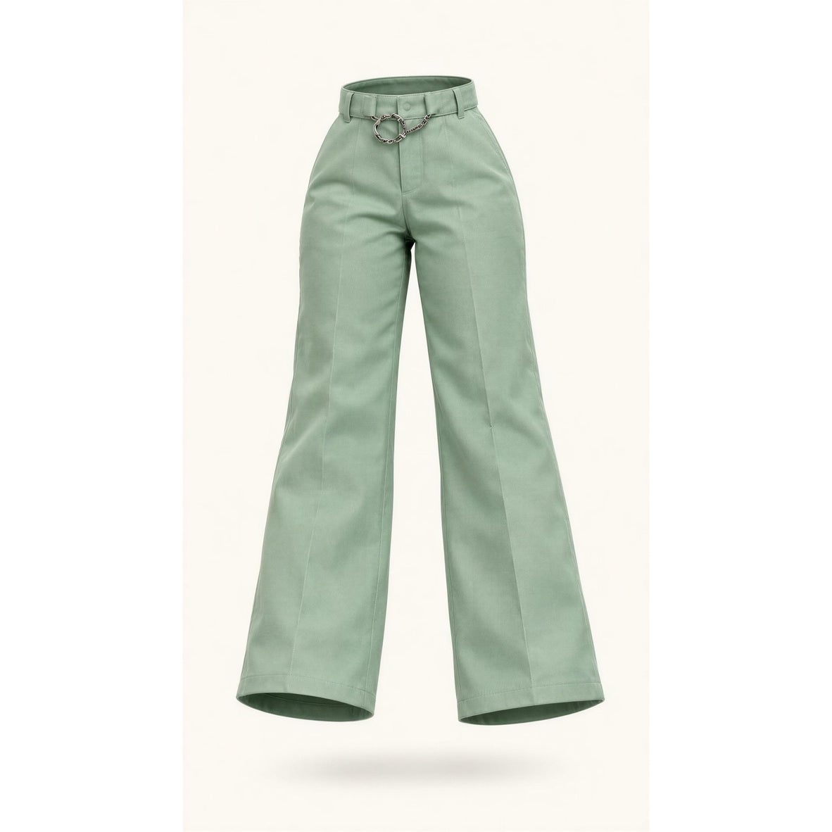 Missguided Pants Womens Size 6 Seafoam Green Belted