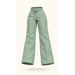 Missguided Pants Womens Size 6 Seafoam Green Belted