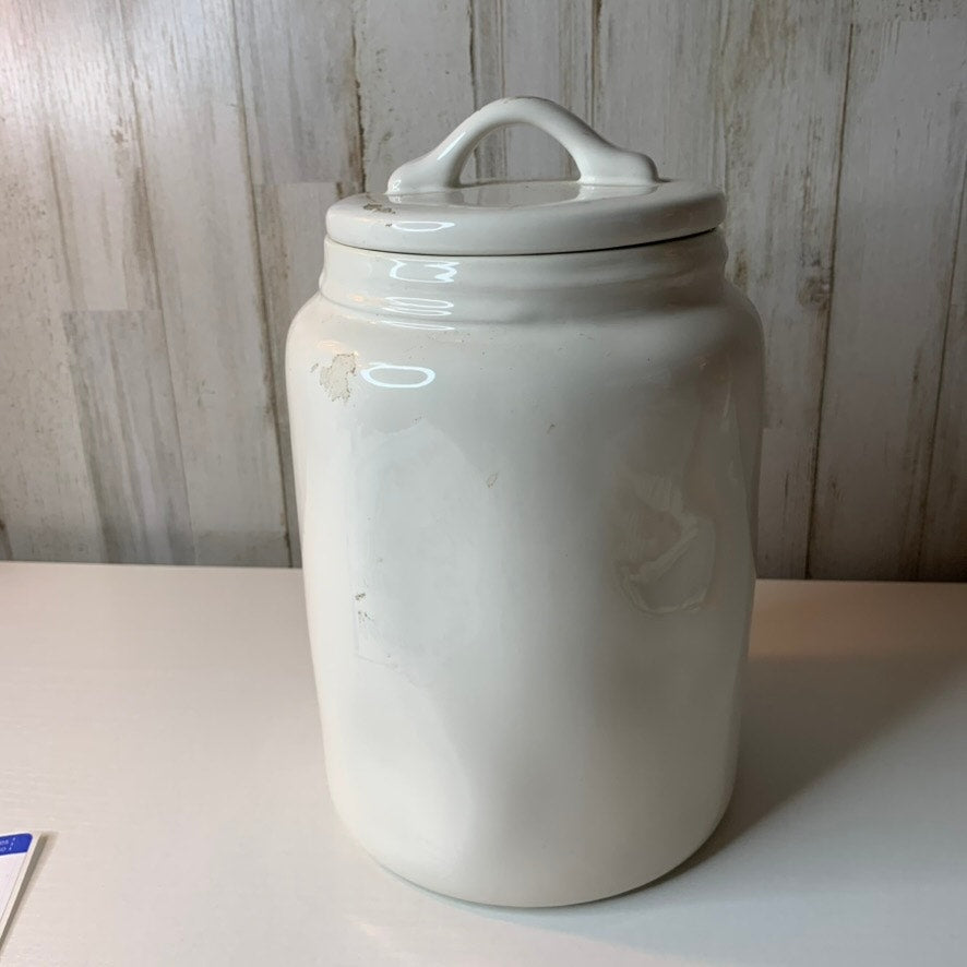 Rae Dunn COFFEE Canister Jar w/ Lid White 8 in Farmhouse