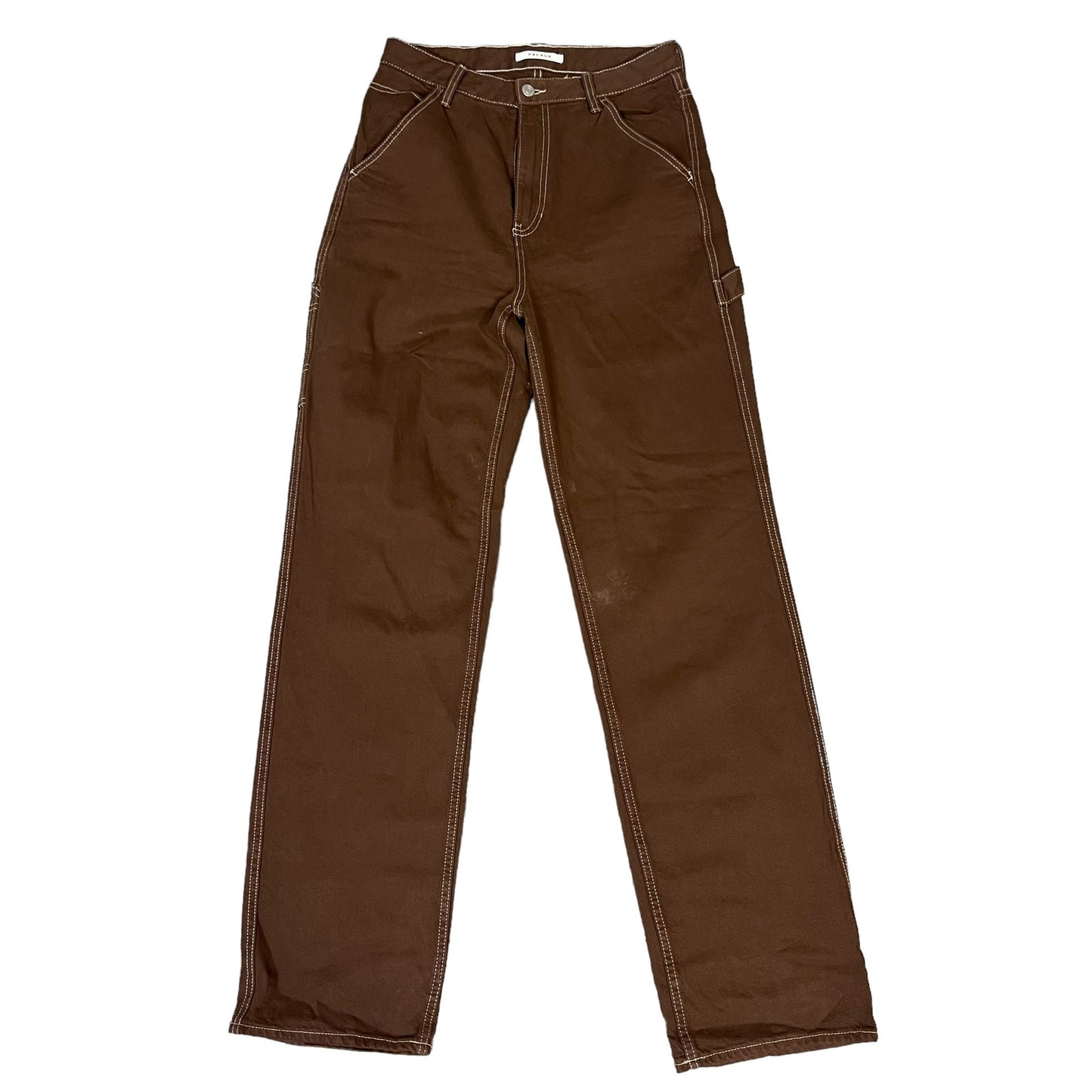 PacSun 90's BF Carpenter Pants Brown Size 27 Women's Straight Fit Casual