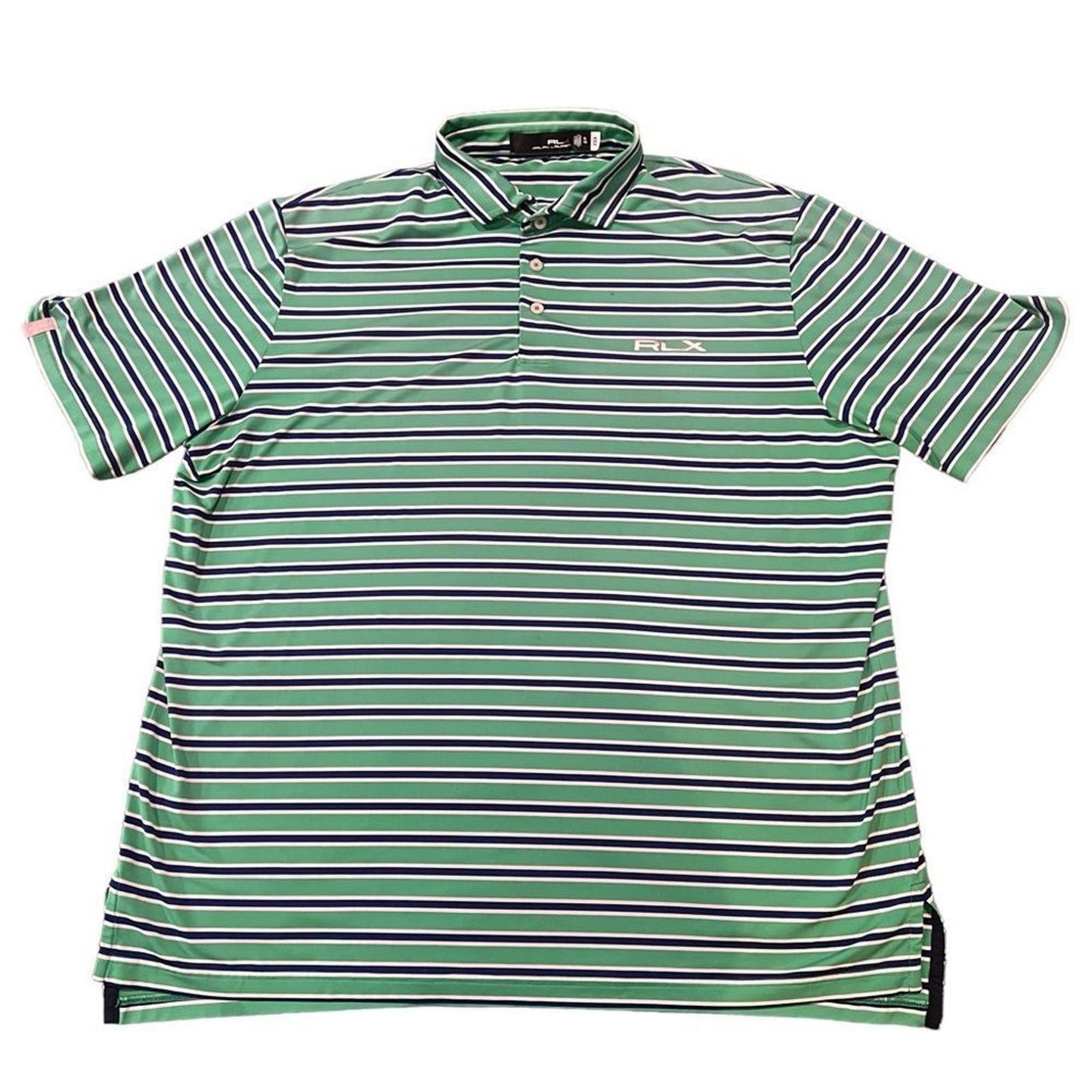 RLX Golf Ralph Lauren Men’s Striped Stretch Polo Golf Shirt Size XL