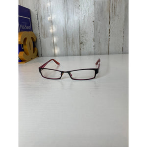 Armani Exchange Prescription Rectangular Full Rim Eyeglass Frames Black Pink Temples