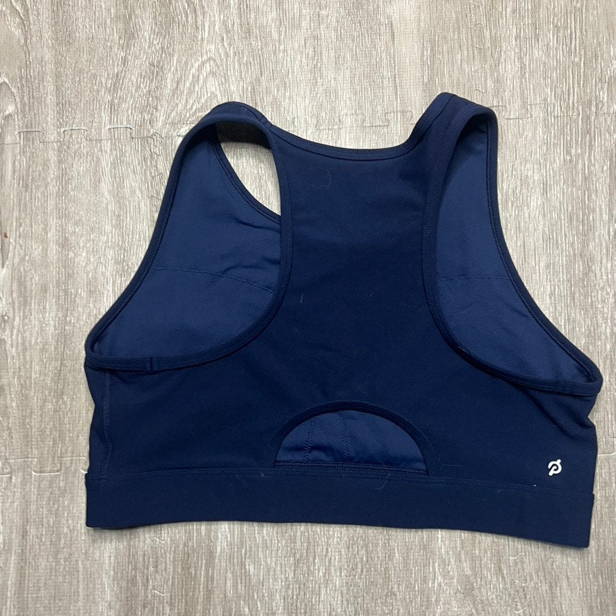 Peloton Women's XL High Neck Racerback Sports Bra Blue Activewear