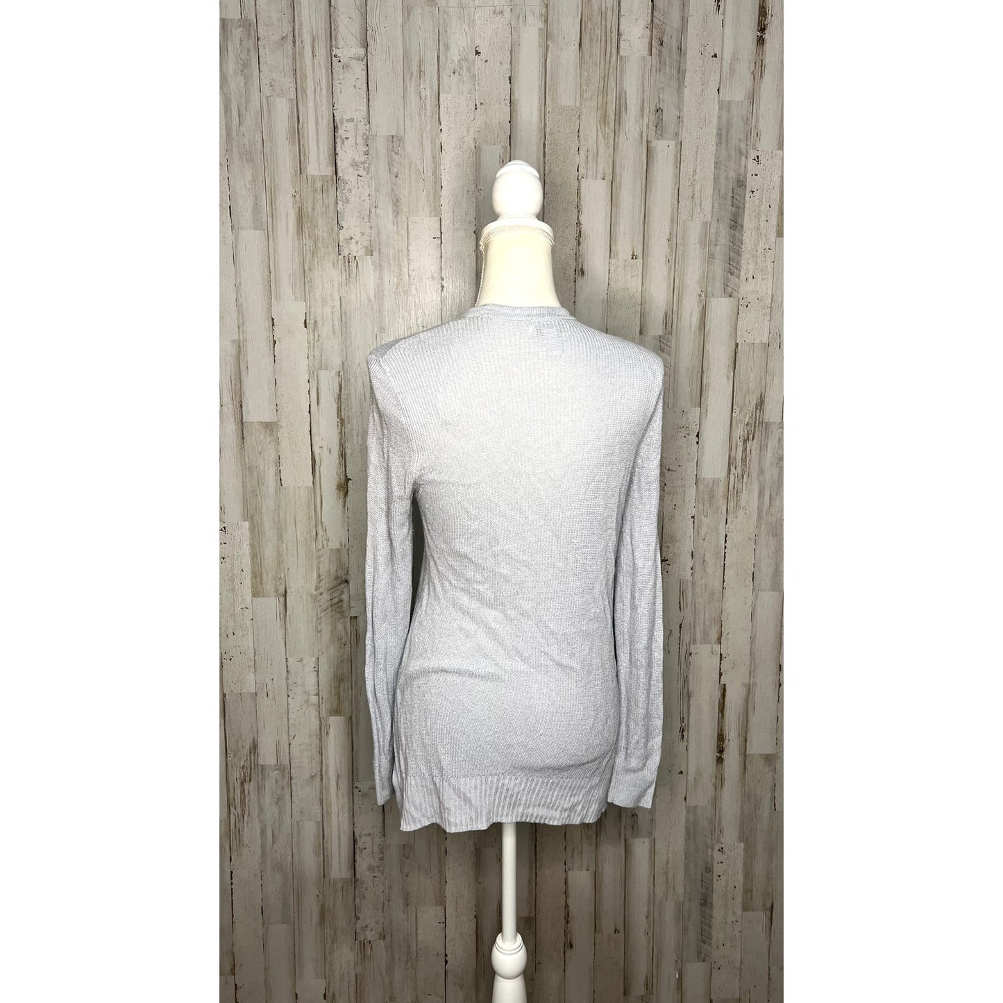Nine West Women's Blue Long Sleeve Open Front Cardigan Size Small