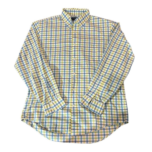 Lands' End Men's Plaid Button Down Size 16-35