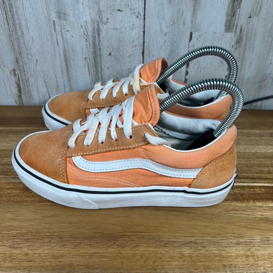 Vans Old Skool Kids Peach Low Top Skate Sneakers Kids Youth Size 3.0