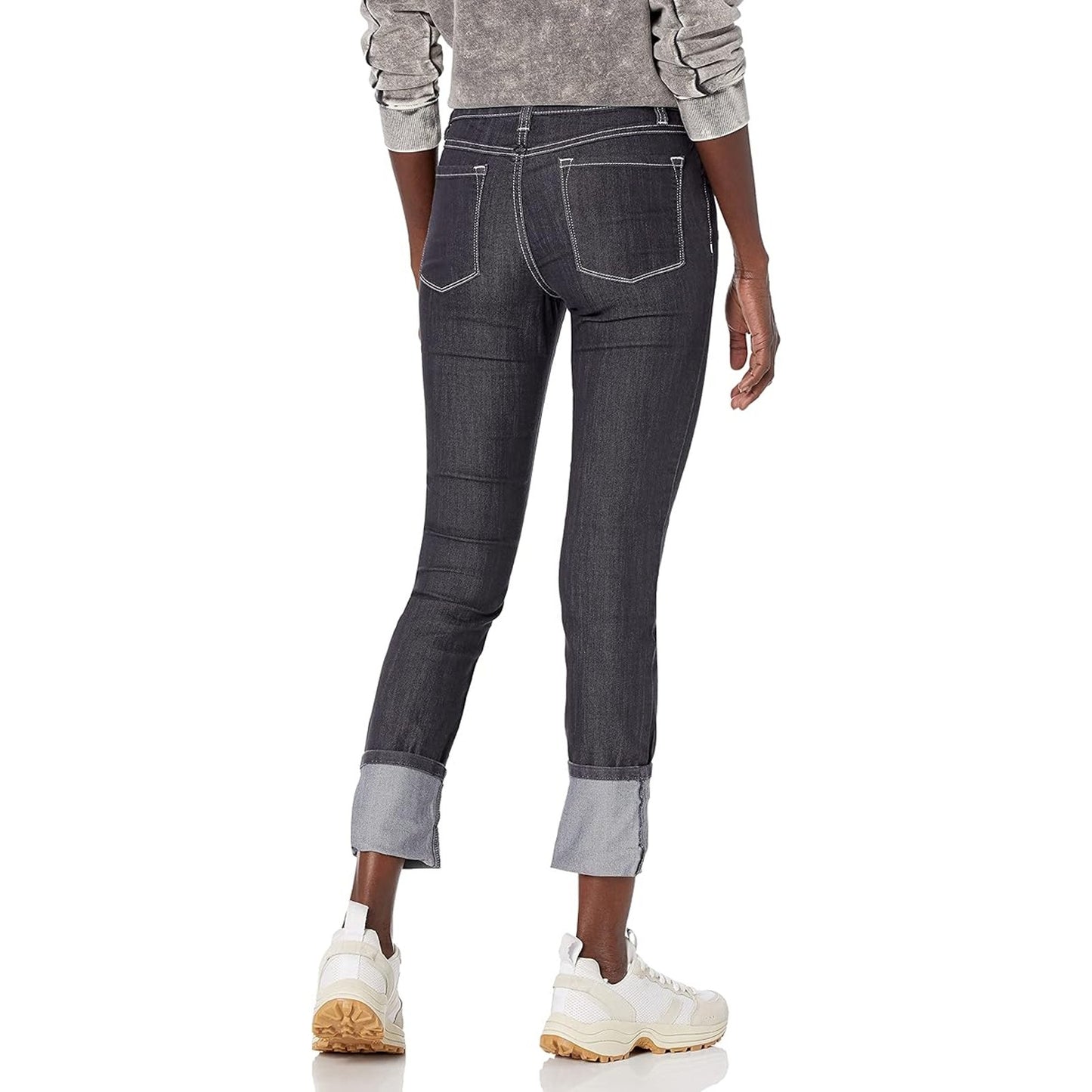 prAna Women's Slim Jeans Size 10 Black Denim Mid-Rise Stretchy