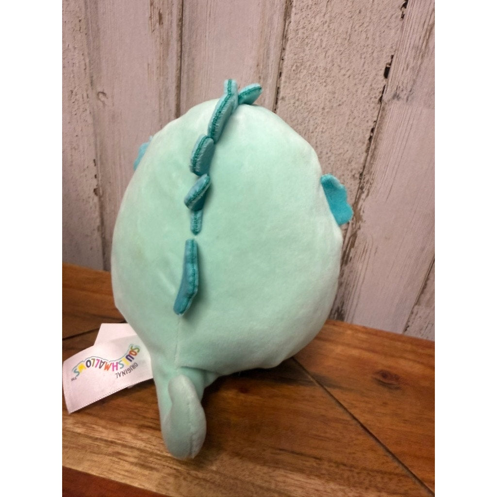 Squishmallows Sheldon Seahorse Plush Toy Blue Small 6" Washable