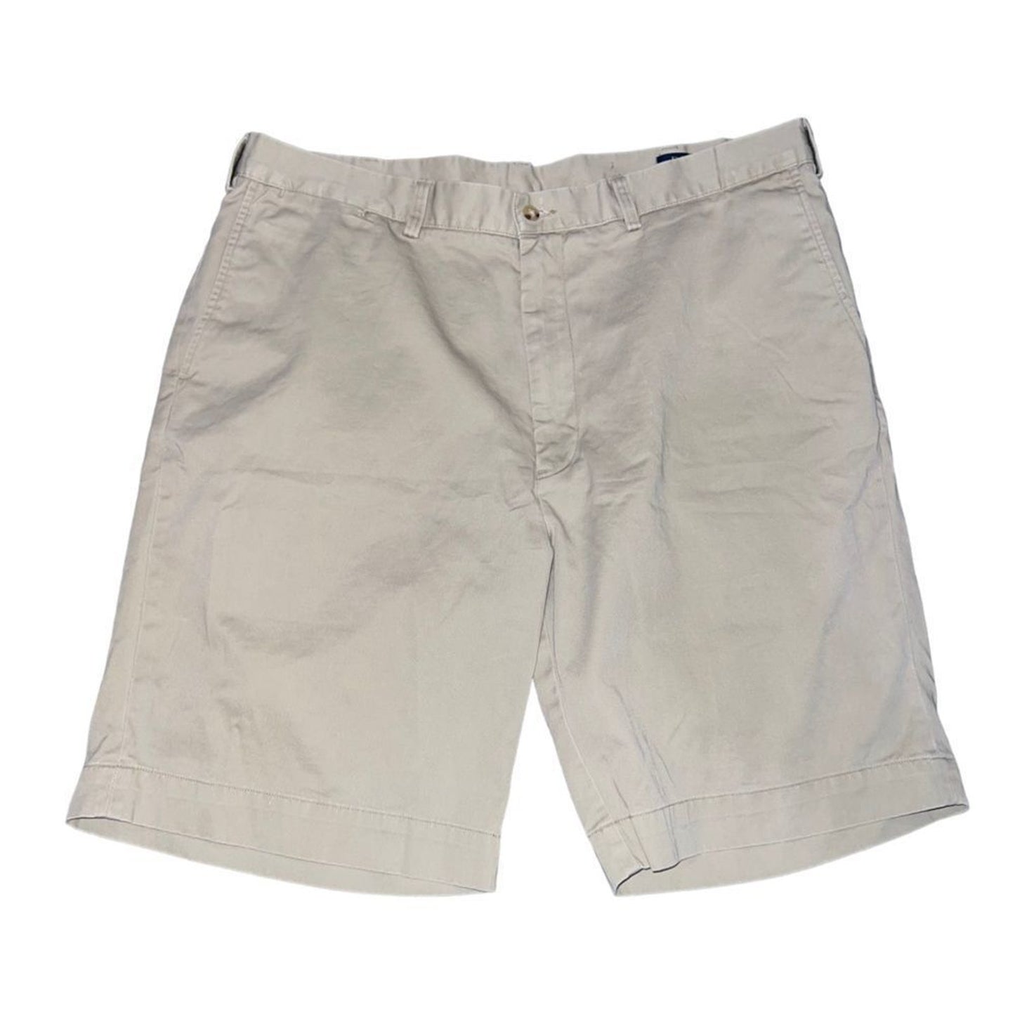 Polo Ralph Lauren Chino Shorts Mens 40 Big & Tall Beige Classic Fit Flat