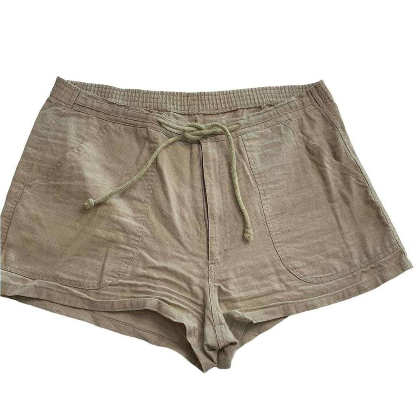 Vintage Island Image Khaki tie beach shorts 34W