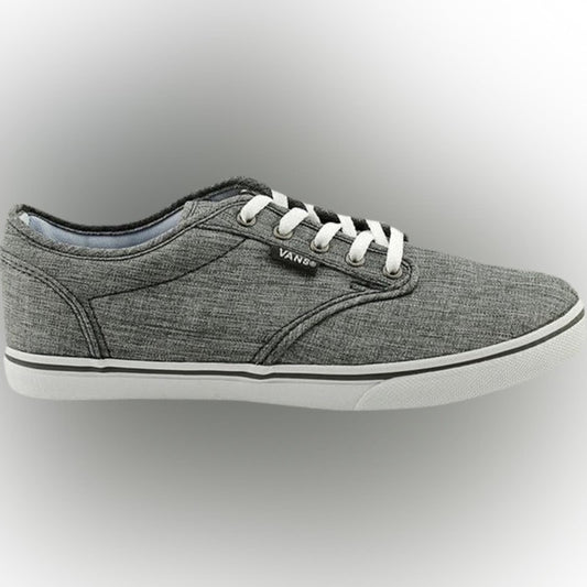 Vans Women's Atwood Low Rock Textile Grey Lace-Up Skate Shoes Women's Size 7.5