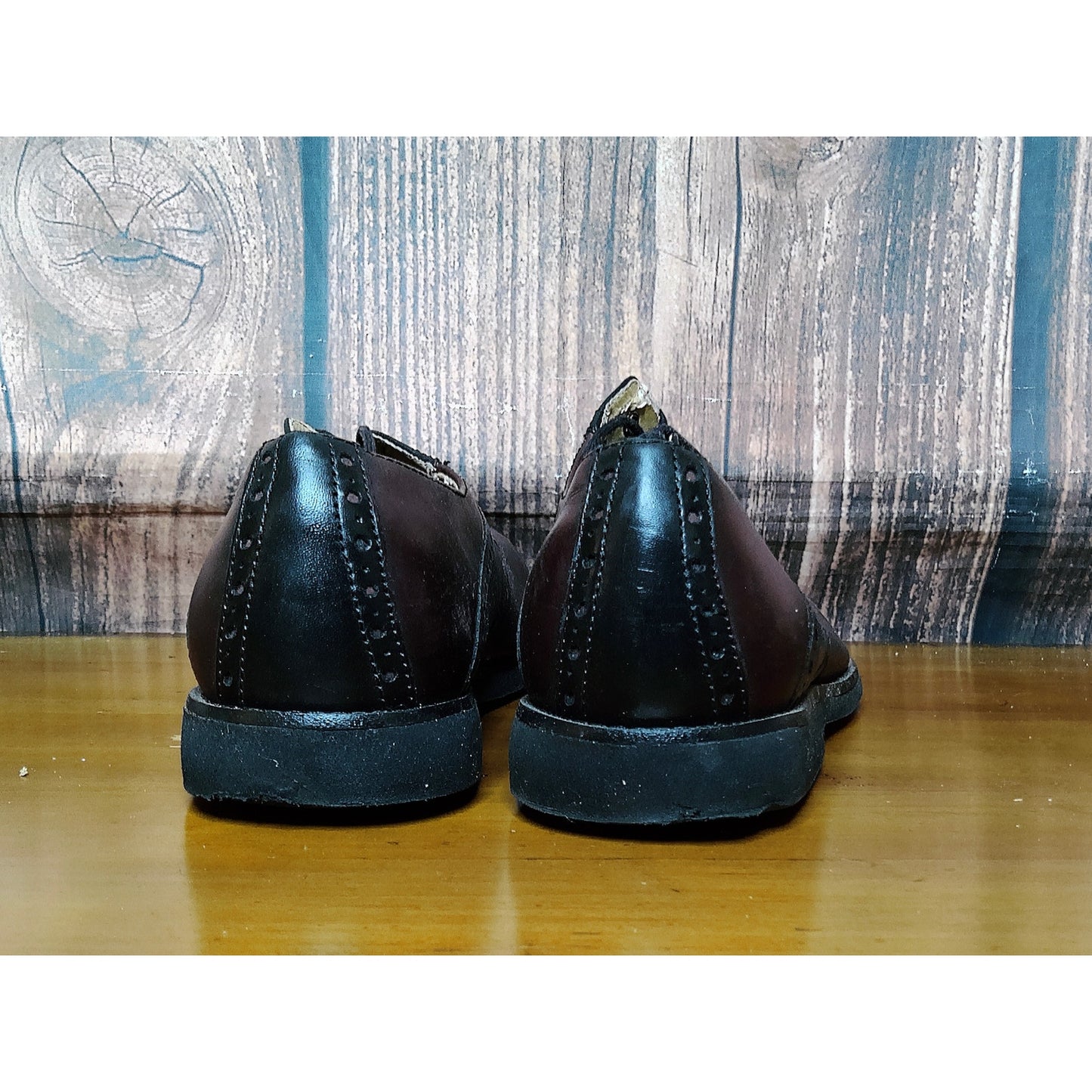 Johnston & Murphy Mens Oxford Dress Shoes Brown Brogue 11.5