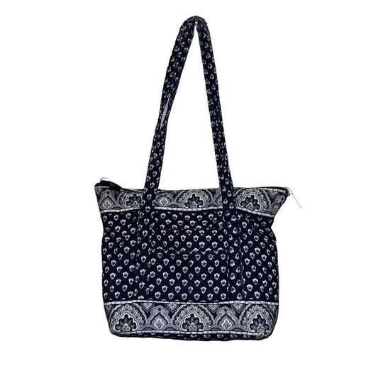 Vera Bradley Retired Nantucket Navy Get Carried Away Shoulder Tote