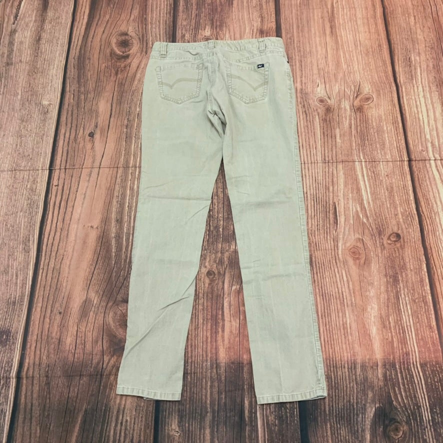 Vineyard Vines Pants Womens Size 4 Beige Corduroy Slim Fit