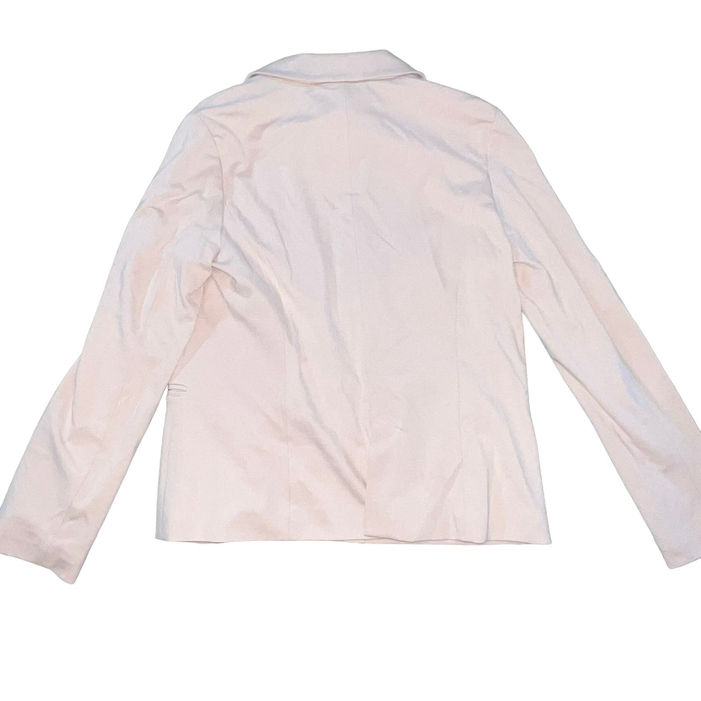 NWT Adrianna Papell Women's Medium Blush Pink Single Button Ponte Blazer Jacket