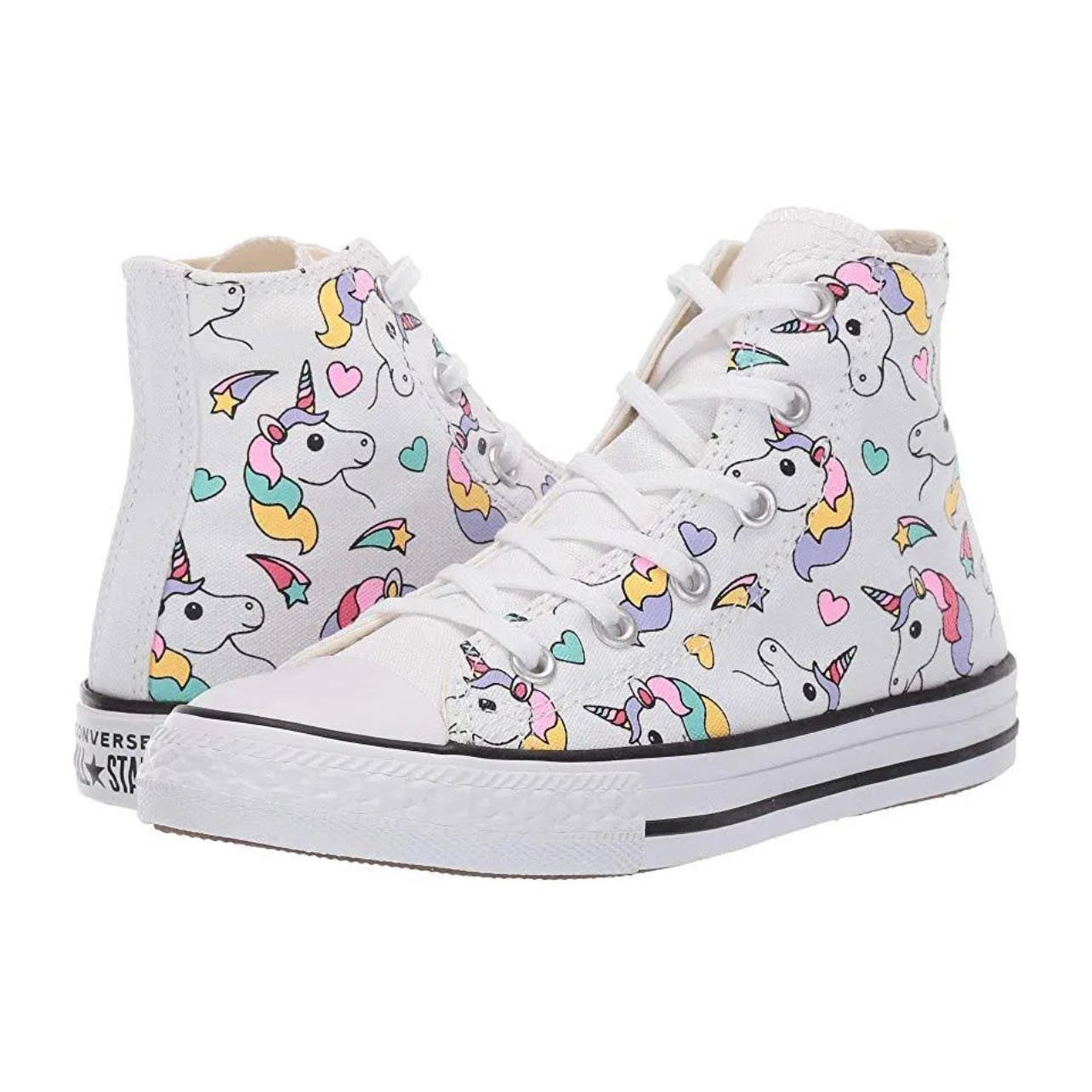 Converse Chuck Taylor All Star Hi Unicorn (GS) Lace Up Sneakers Youth Size 3.0