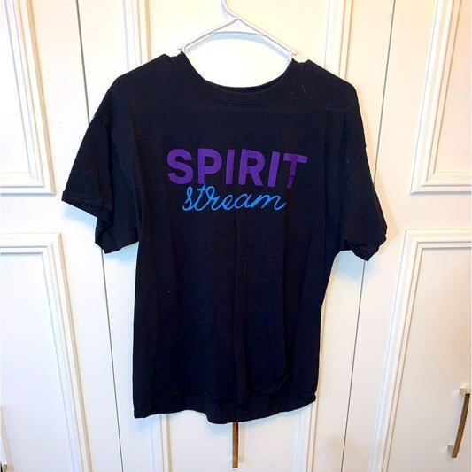 Spirit Steam Black short sleeved t-shirt L