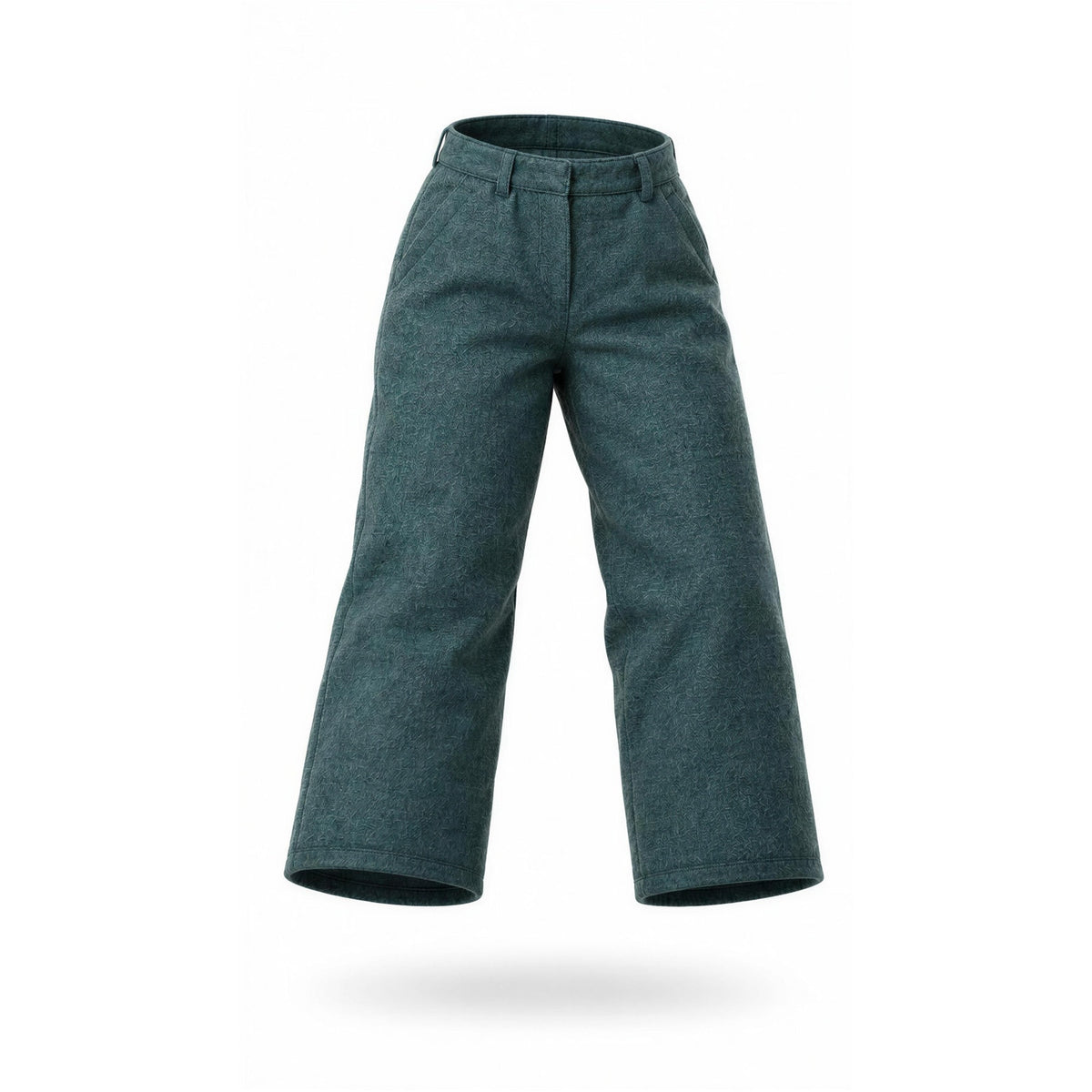 Everlane Pants Womens Size 12 Gray Herringbone High Rise Pleated Straight