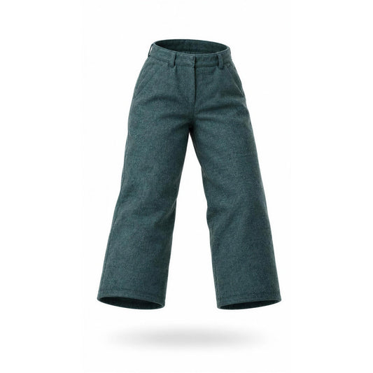 Everlane Pants Womens Size 12 Gray Herringbone High Rise Pleated Straight