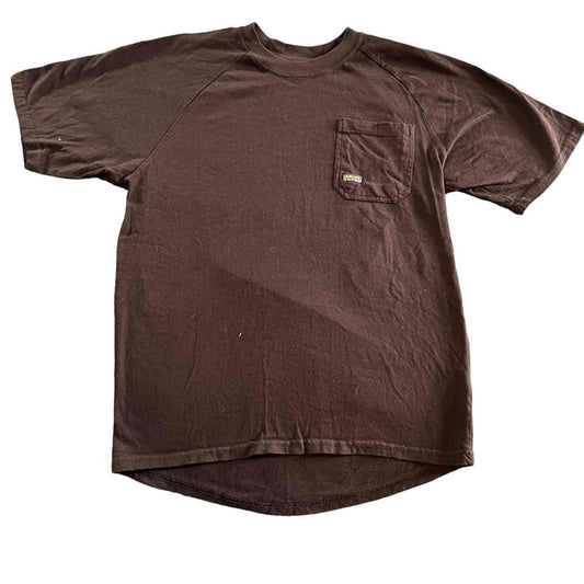 Ariat Rebar Cotton Strong Brown Short Sleeve T-Shirt Men's Size Small