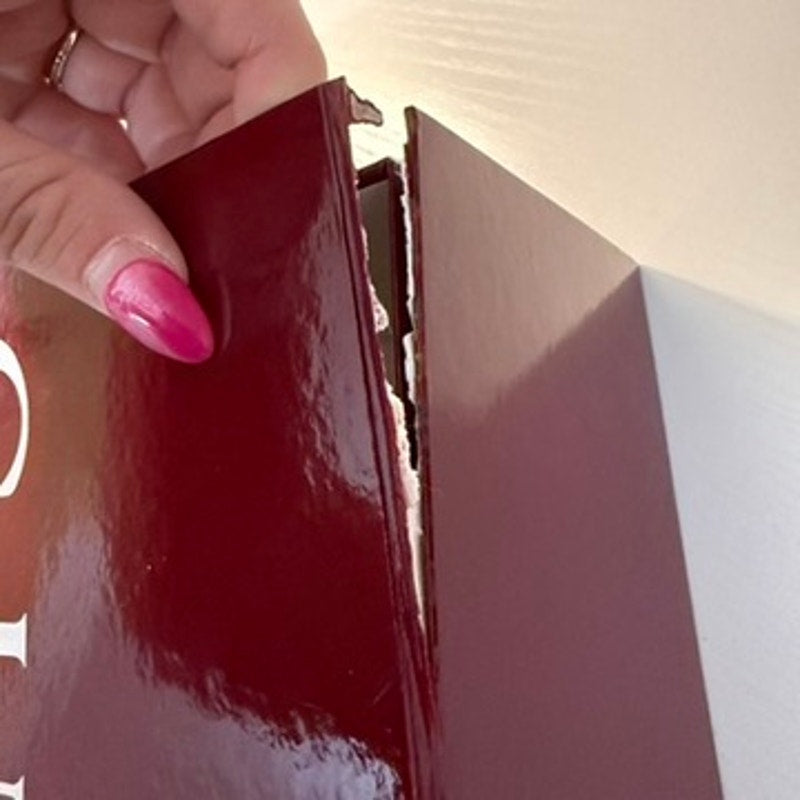 Gucci Glossy Burgundy Maroon Large Gift Box Storage Box DAMAGED
