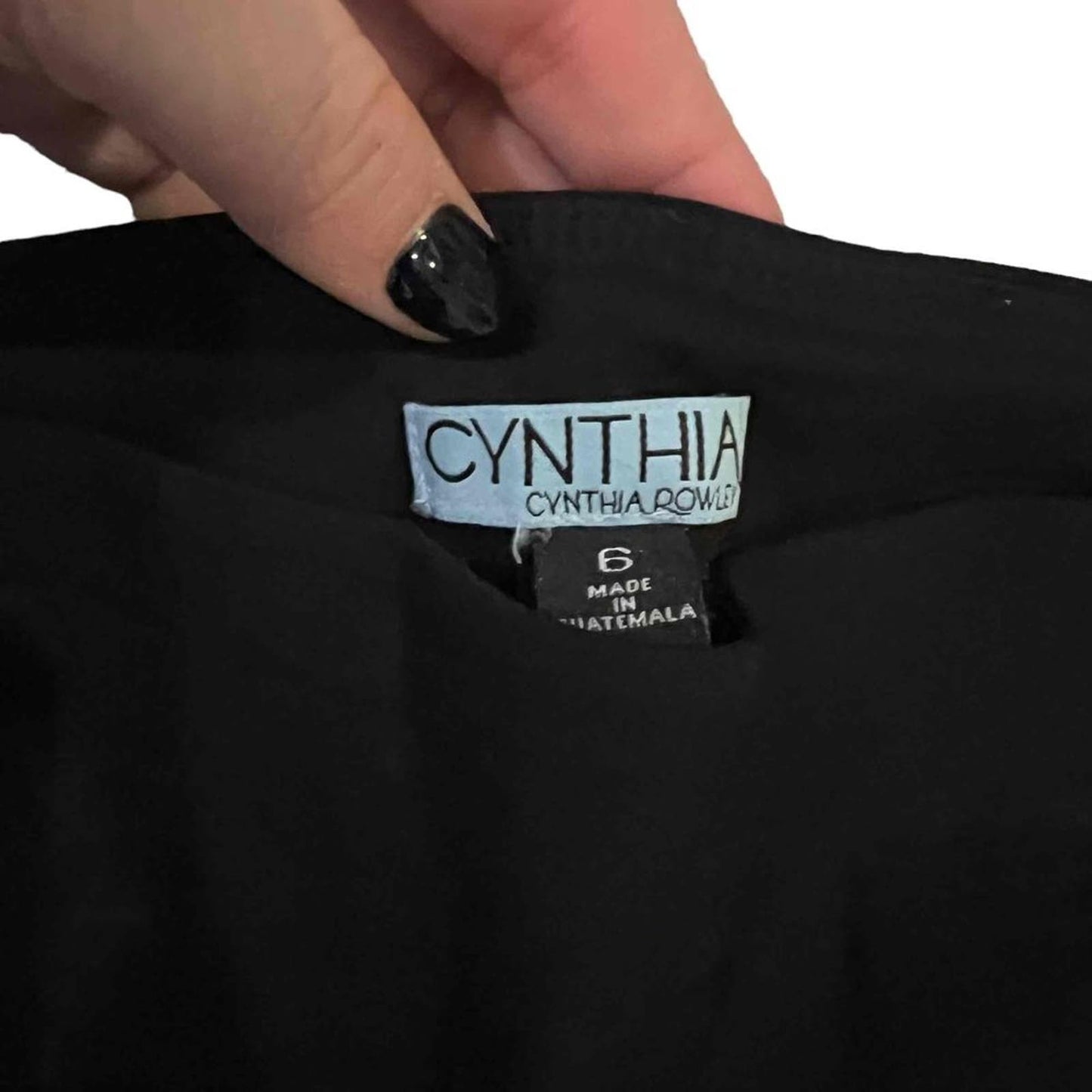 Cynthia Rowley Black Straight Leg Ankle Pants Size 6
