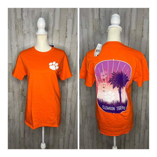 NWT Clemson Tigers Orange Scenic Back Design Unisex Short Sleeve T-Shirt