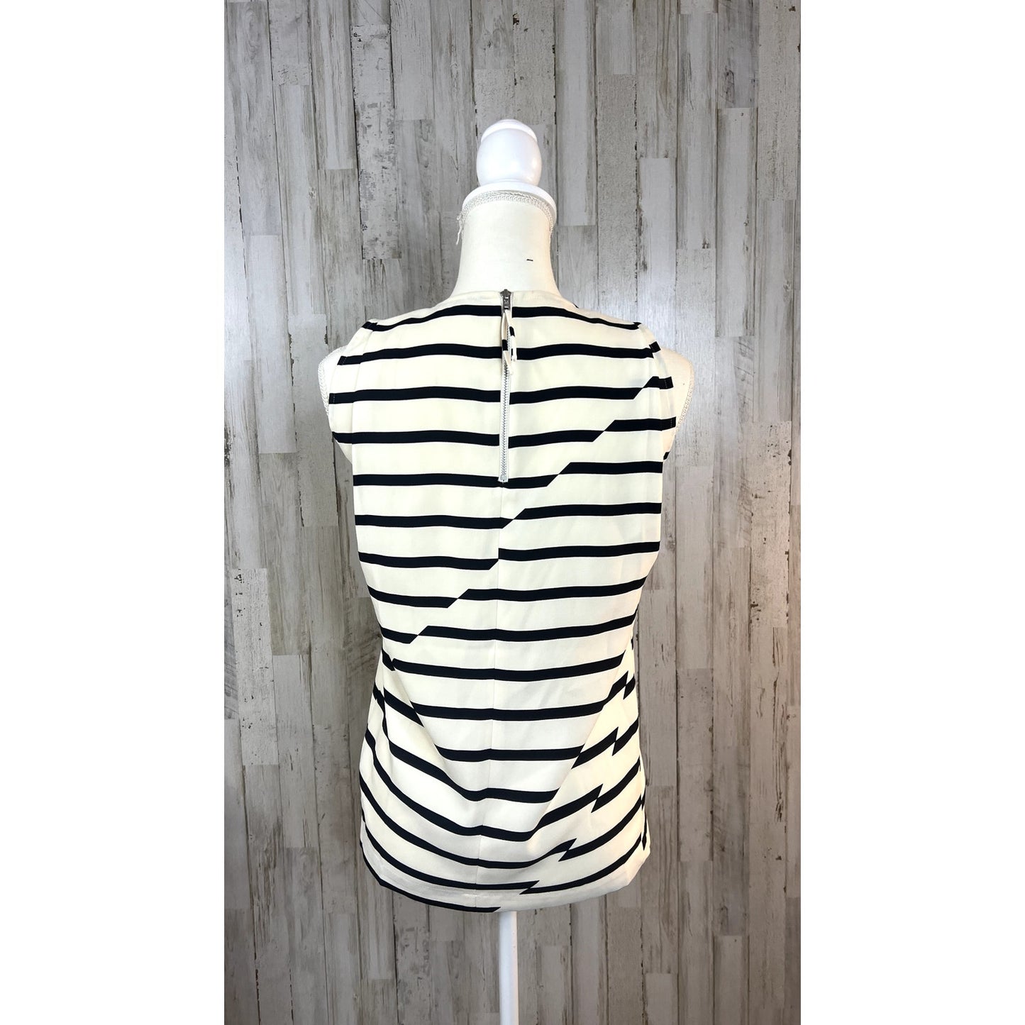 Madewell Women's Size XXS Black & White Striped Sleeveless Tank Top