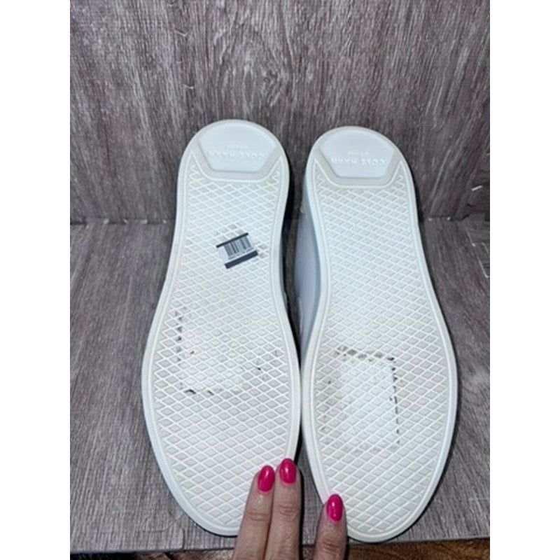 Cole Haan Men's White Leather Monk Strap Sneakers Size 9.5 Casual
