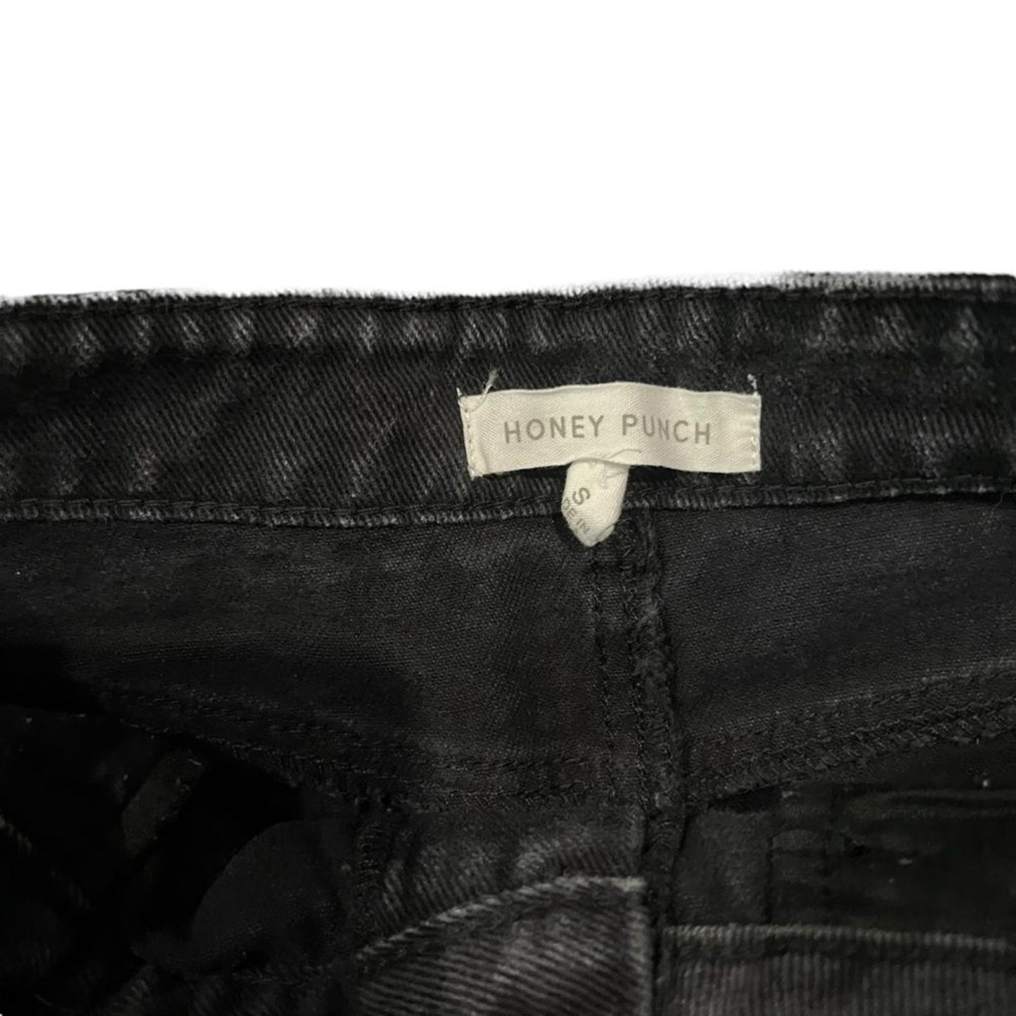 Honey Punch Cut-Off Shorts Womens Size Small Black Washed High Rise