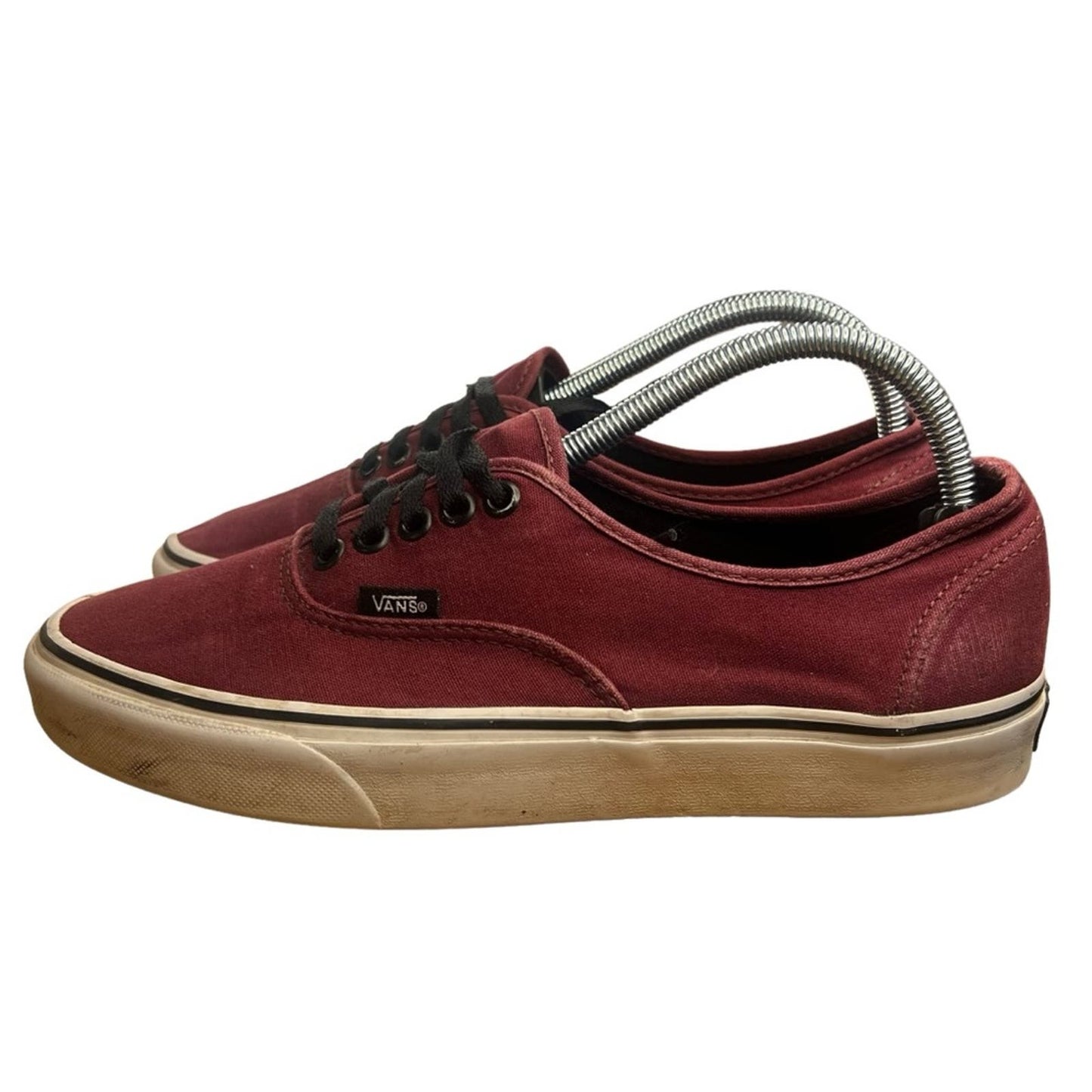 Vans Authentic Lo Pro Maroon Monochrome Canvas Low Top Lace Up Sneakers M8.5/W10